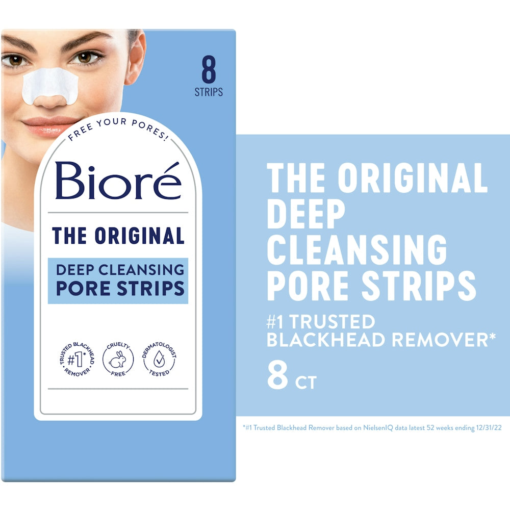 Bioré® Deep Cleansing Pore Strips – Instant Blackhead Removal (Nose) by Pasteur Pharmacy