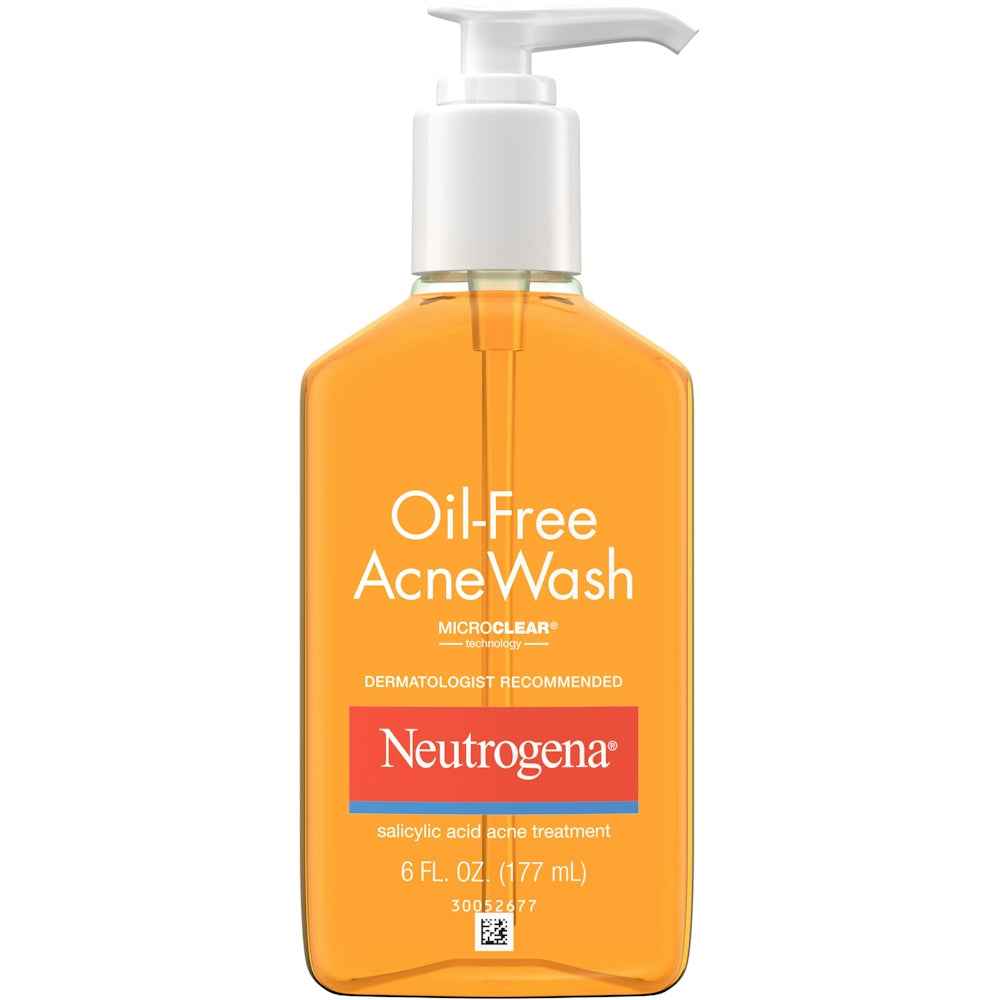Neutrogena Oil Free Salicylic Acid Acne Fighting Face Wash - 6 Fl Oz
