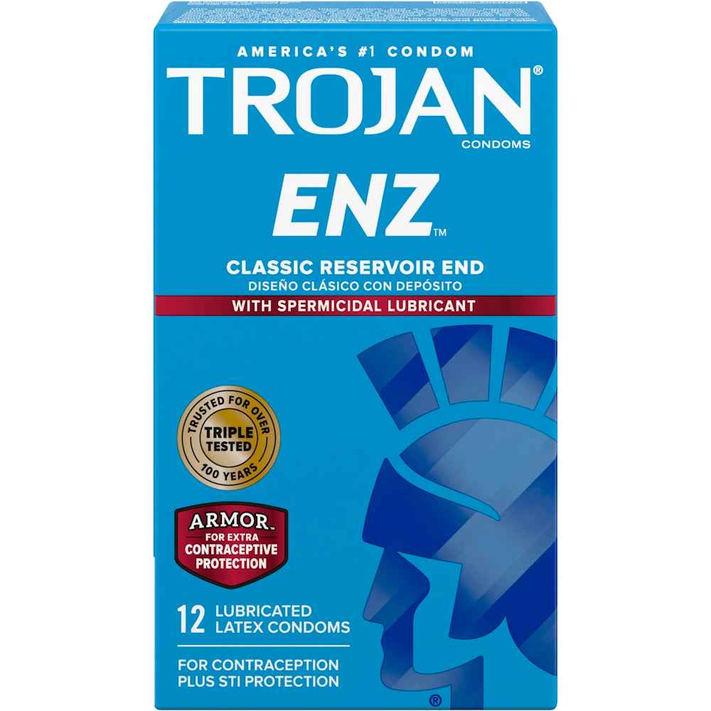 Trojan Spermicidal Lubricated Premium Latex Condoms