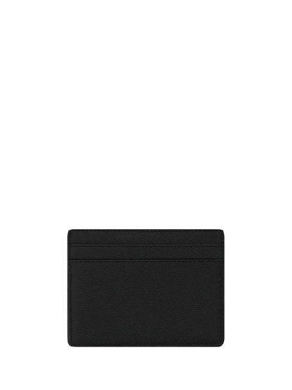 Saint Laurent Men Grain De Poudre Leather Cardholder by Luosophy