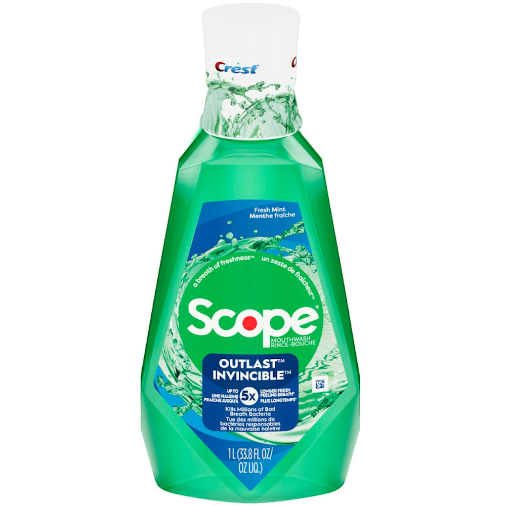 Crest Scope Outlast Mouthwash Long Lasting Mint For Fresh Breath, 33.8 Oz by Pasteur Pharmacy