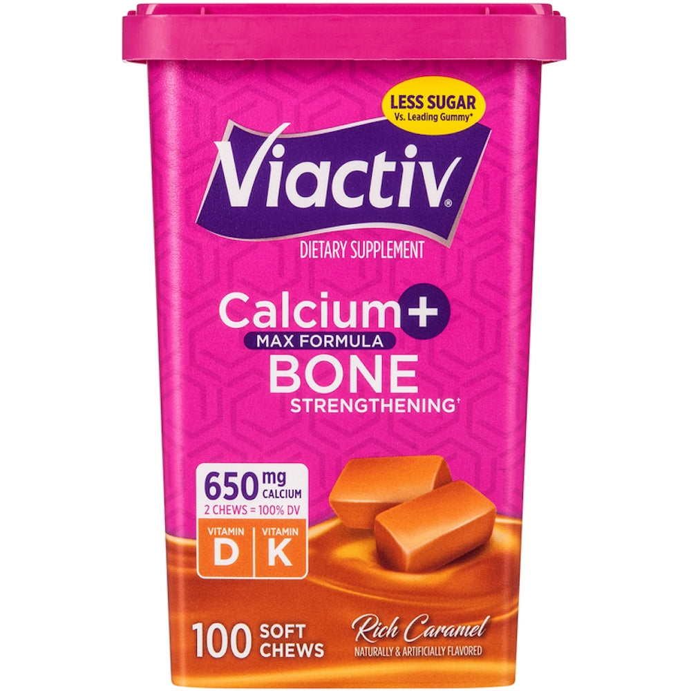 Viactiv Calcium Plus D Dietary Supplement Soft Chews - Caramel - 100ct by Pasteur Pharmacy