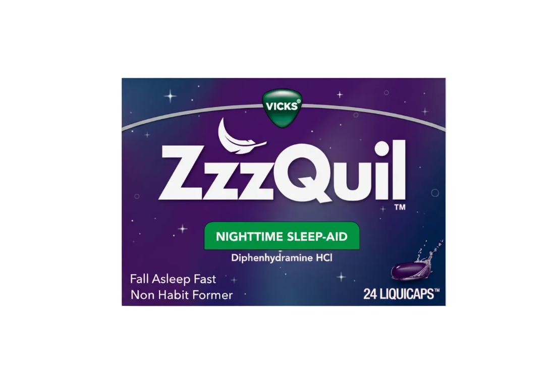 Vicks ZzzQuil Nighttime Sleep-Aid LiquiCaps (24 ct)  DestGlow
