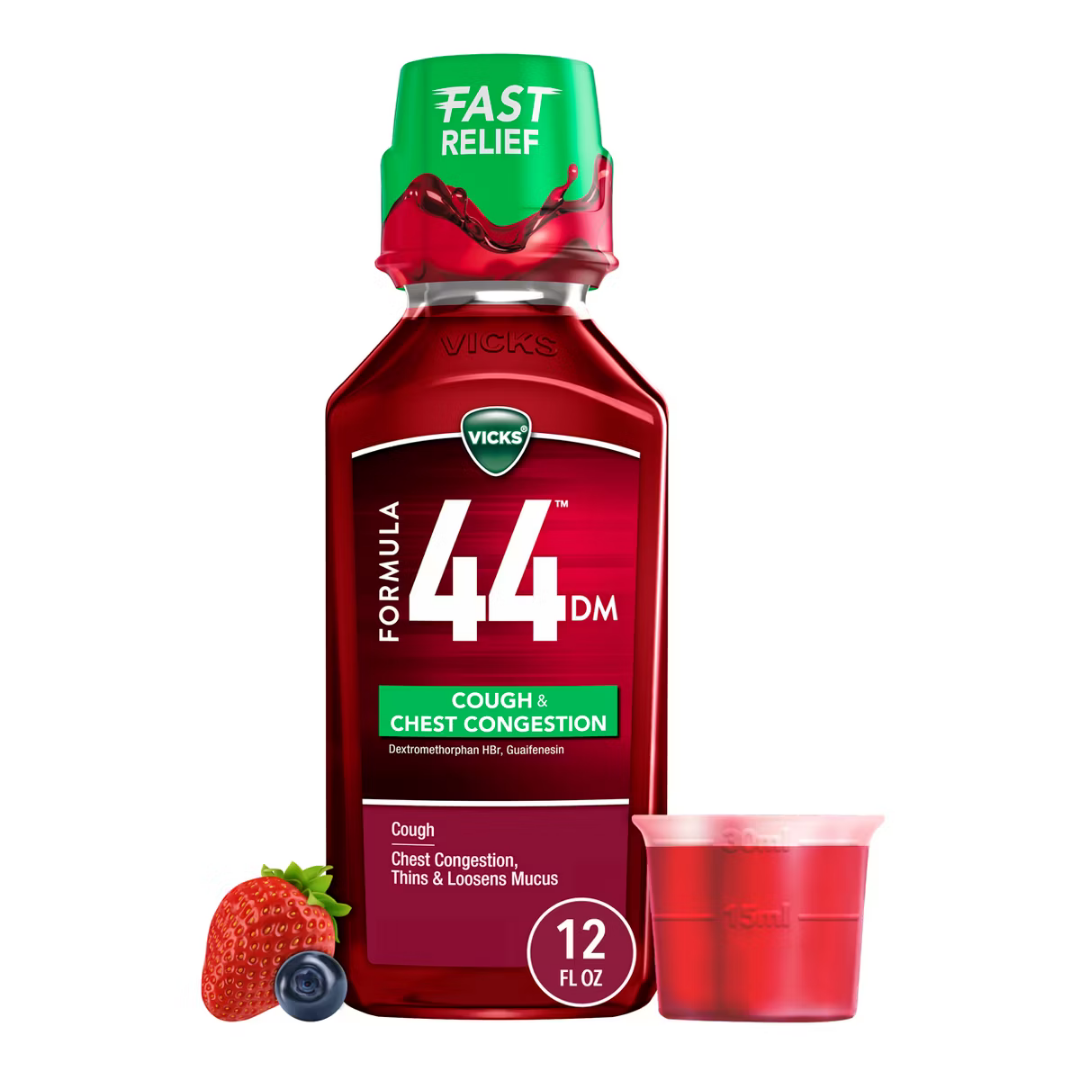 Vicks Formula 44 DM Cough &amp; Chest Congestion Relief (12 fl oz) by Farmacias Savia