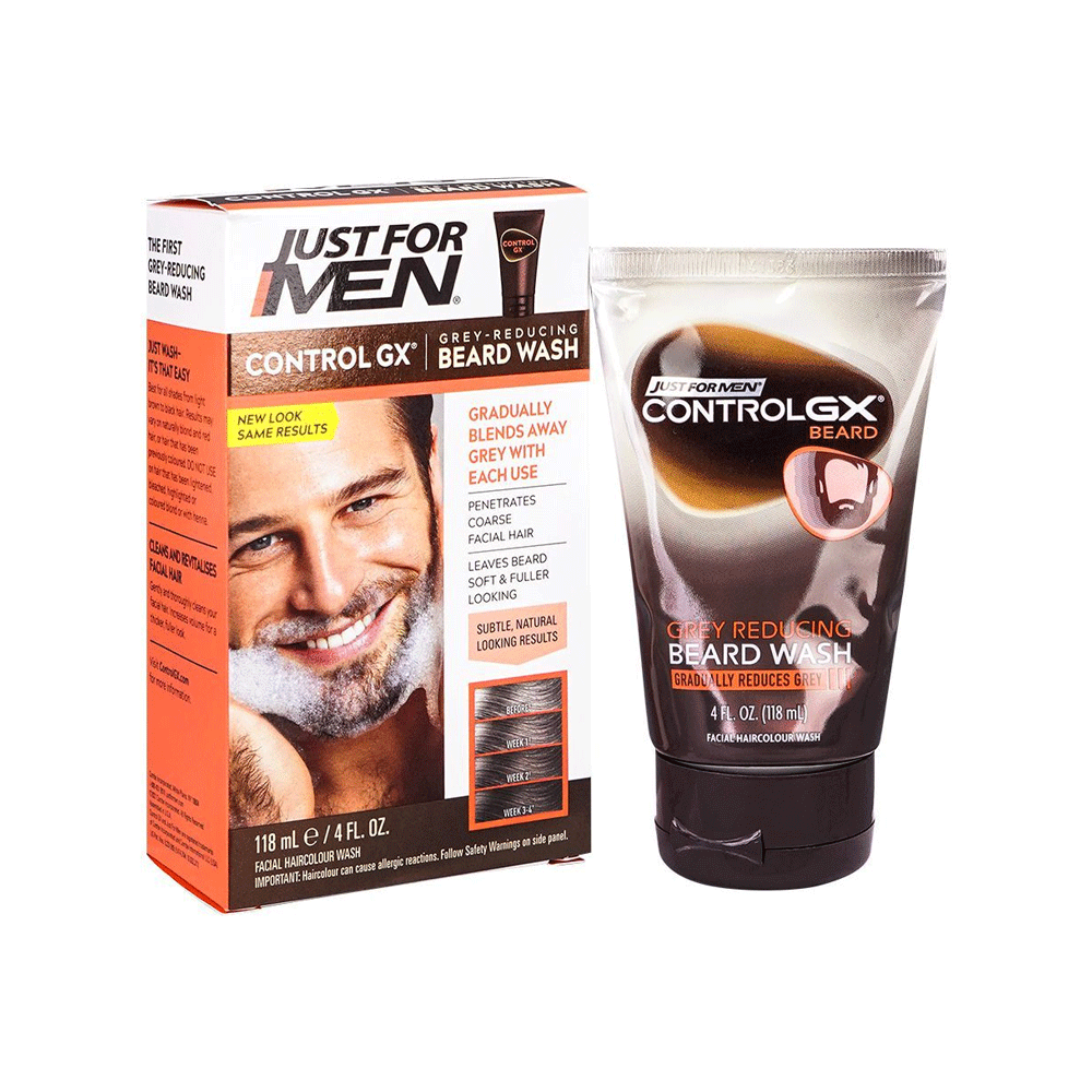 Just For Men Control GX Grey Reducing Beard Wash, 4 Fl Oz by Pasteur Pharmacy