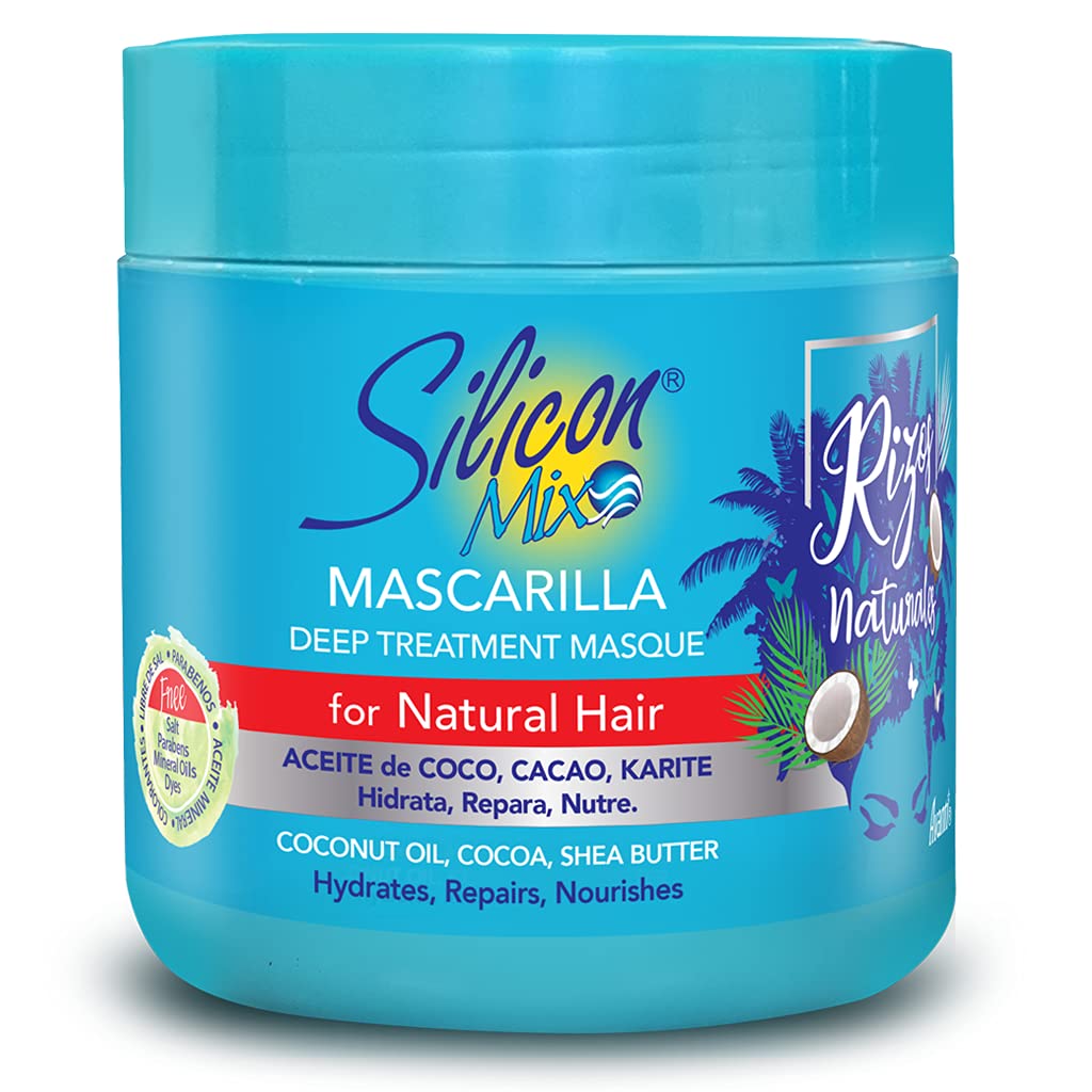 Silicon Mix Rizos Natural Intensive Moisturising Hair Mask for Wavy and Curly Hair - DestGlow