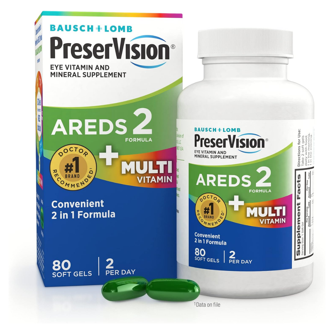 PreserVision AREDS 2 + Multivitamin Softgels (80 ct) by Farmacias Savia