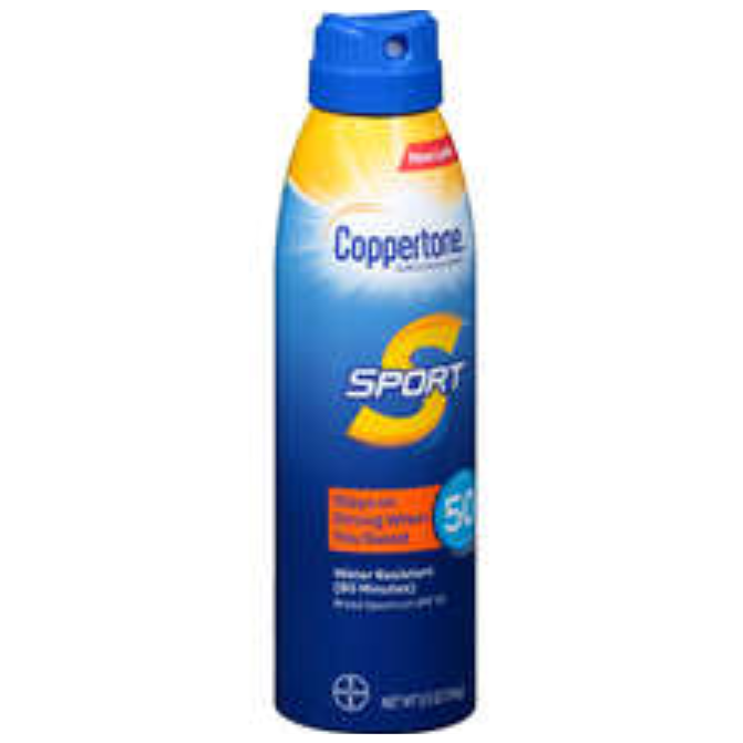 Coppertone Sport Sunscreen Continuous Spray Broad Spectrum SPF 50, 5.5 Ounces by Pasteur Pharmacy