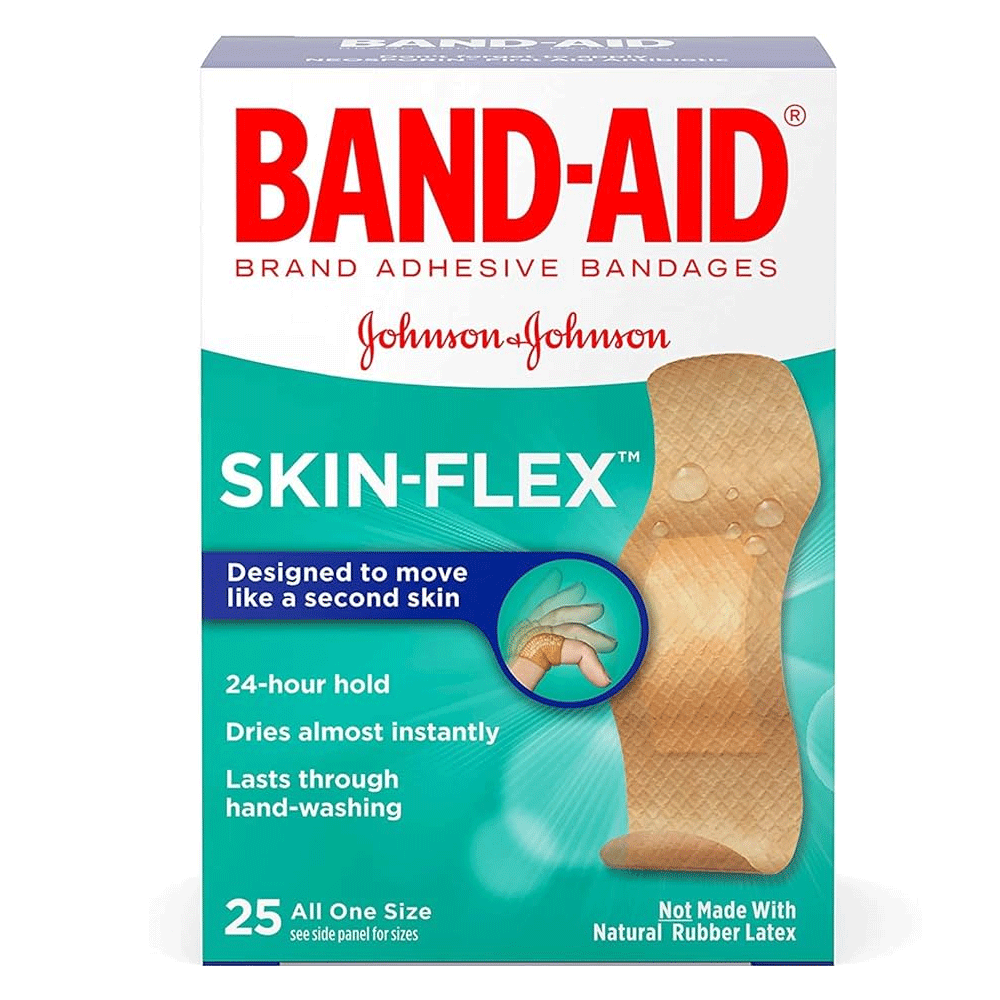 Band-Aid Brand Skin-Flex Adhesive Bandages – 25 Count (All One Size) by Pasteur Pharmacy