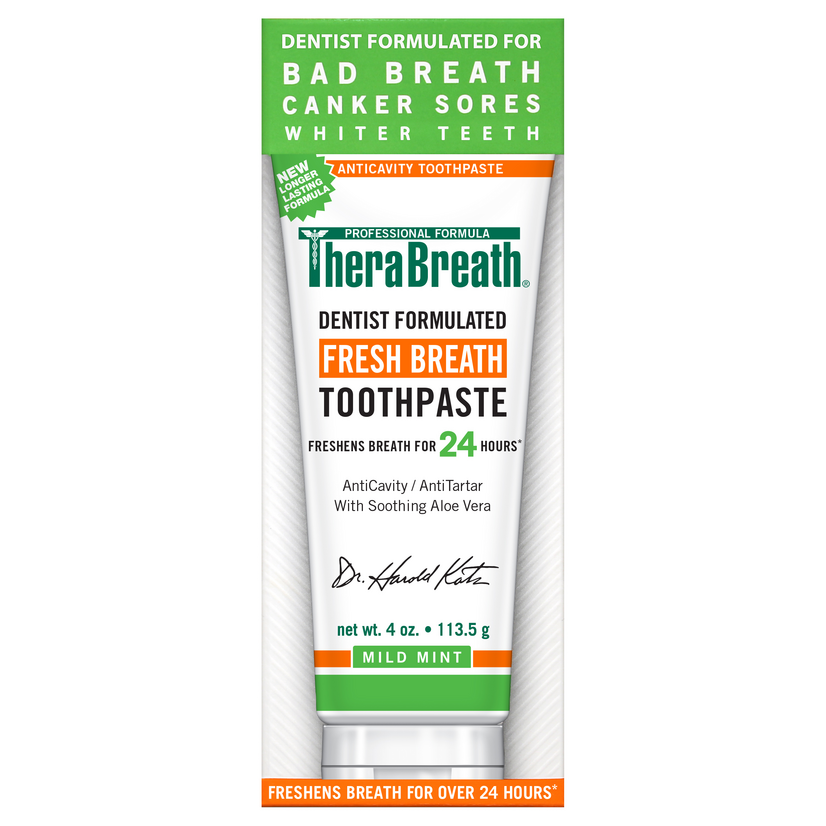 TheraBreath Mild Mint Fresh Toothpaste - 4oz by Pasteur Pharmacy