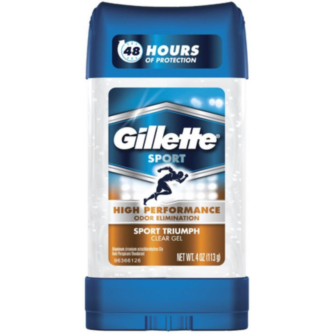 Gillette Antiperspirant Deodorant For Men, Clear Gel, Sport Active, 72 Hr. Sweat Protection, 3.8 Oz 