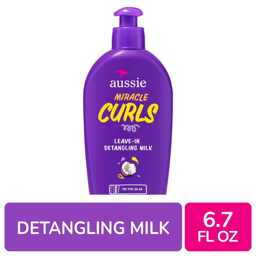 Aussie Miracle Curls With Coconut Oil Paraben Free Detangling Milk Treatment - 6.7 Fl Oz by Pasteur Pharmacy