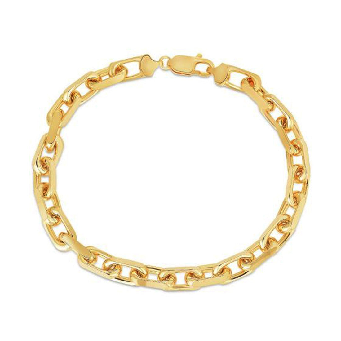 14k Yellow Gold French Cable Chain Bracelet (6.10 mm) by Bids.com