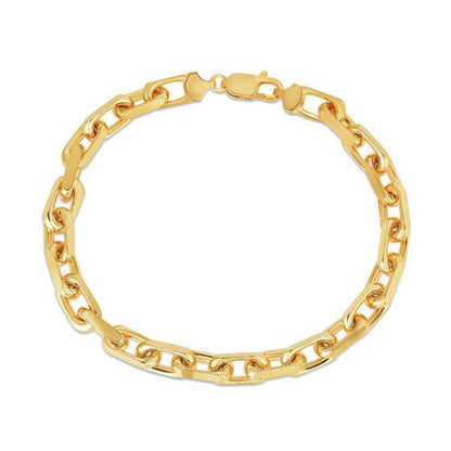 14k Yellow Gold French Cable Chain Bracelet (6.10 mm) by Bids.com