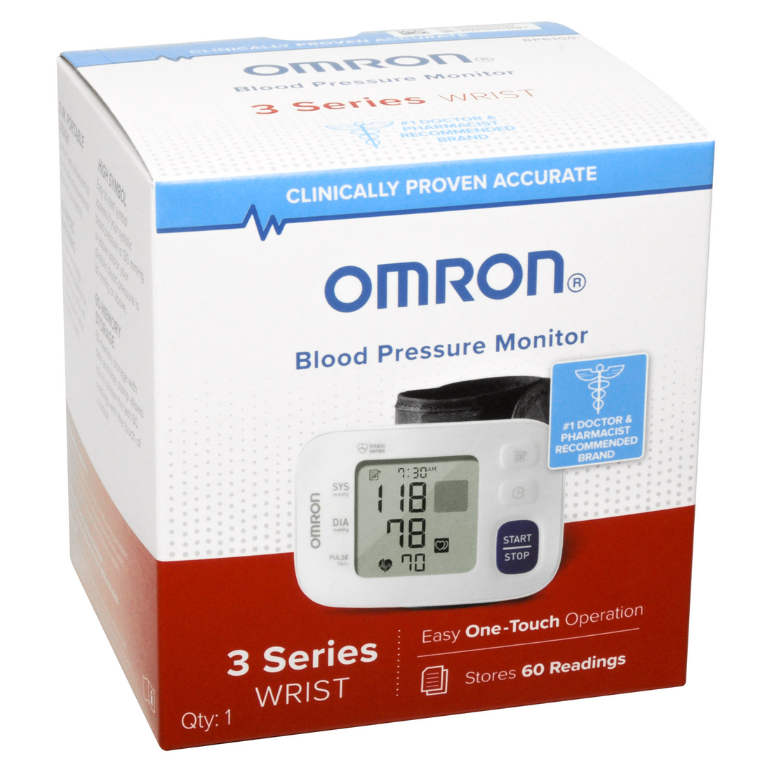 Omron Blood Pressure Monitor 3 Series Wrist BP6100 by Pasteur Pharmacy