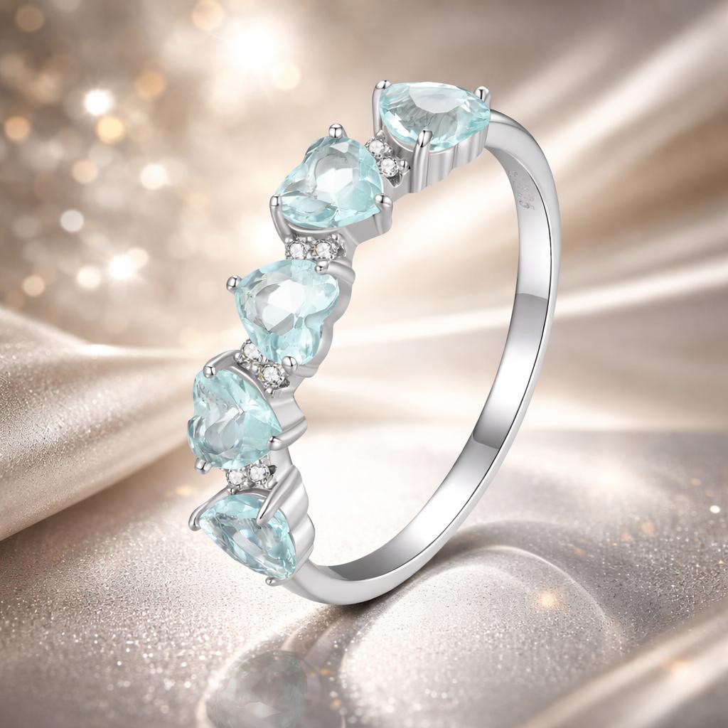 925 Sterling Silver Ring with 4.5mm Pavé Set CZ, Size 7, for Women by Bids.com