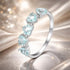 925 Sterling Silver Ring with 4.5mm Pavé Set CZ, Size 7, for Women by Bids.com