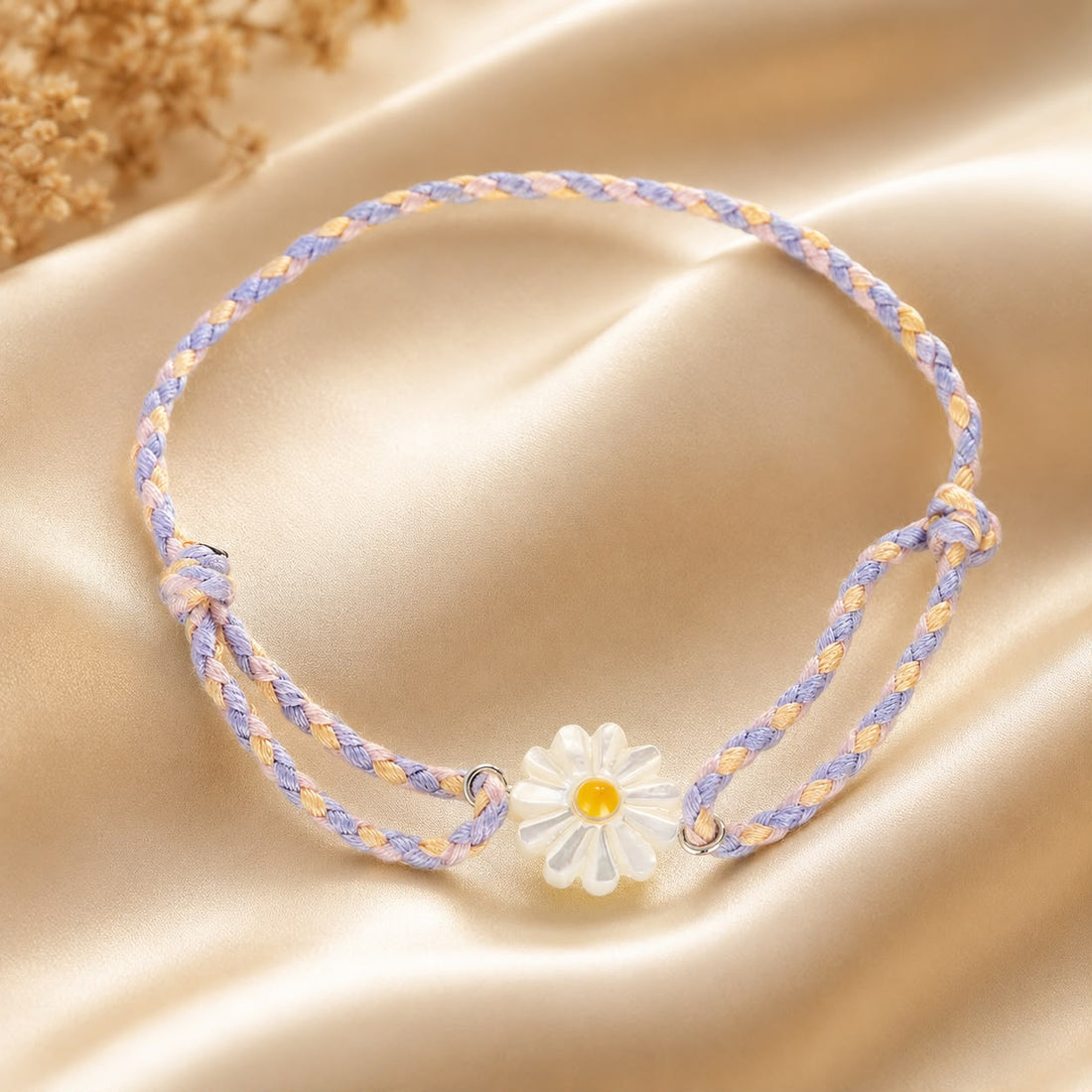 925 Sterling Silver Plated Platinum Deep Seashell Bracelet 24cm Adjustable for Women  DestGlow