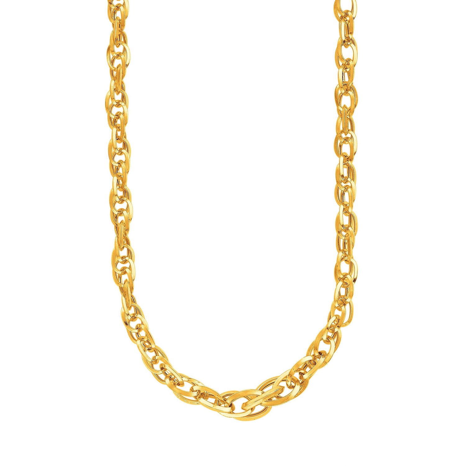 14k Yellow Gold Ornate Prince of Wales Chain Necklace by Bids.com