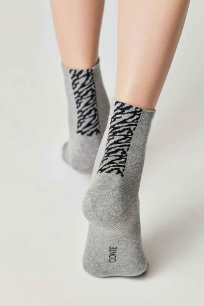 Cotton Socks Conte Comfort 570 - Zebra Stripes