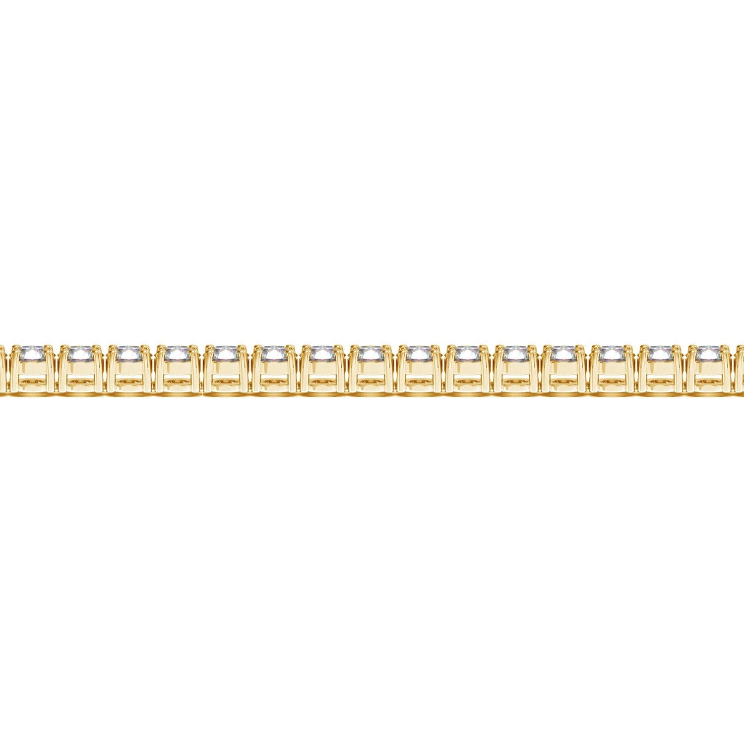 Lab Grown Round Diamond Tennis Bracelet in 14k Yellow Gold (10 cctw F/G VS2/SI1) by Bids.com