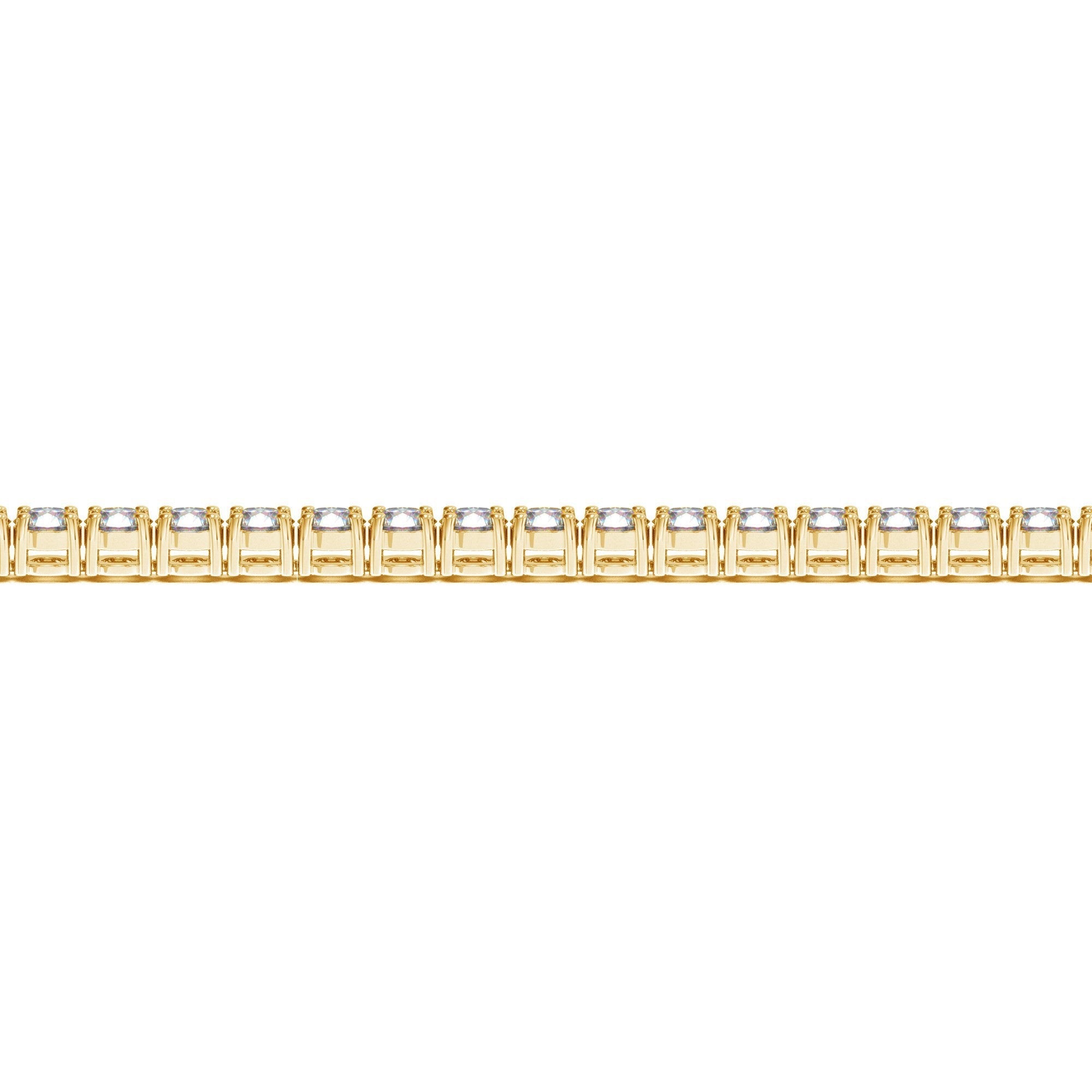 Lab Grown Round Diamond Tennis Bracelet in 14k Yellow Gold (10 cctw F/G VS2/SI1) by Bids.com