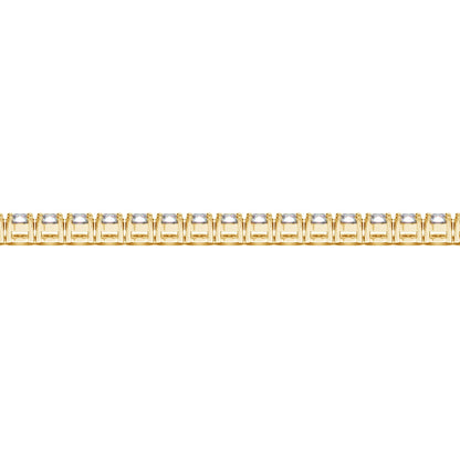 Lab Grown Round Diamond Tennis Bracelet in 14k Yellow Gold (10 cctw F/G VS2/SI1) by Bids.com