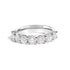 14K White Gold 2. 0 Cttw Diamond 7 Stone Band Ring  DestGlow