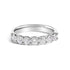 14K White Gold 1.0 Cttw Diamond 7 Stone Band Ring  DestGlow