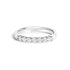 14K White Gold 1/3 Cttw Diamond 7 Stone Band Ring  DestGlow