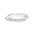 14K White Gold 1/4 Cttw Diamond 7 Stone Band Ring  DestGlow