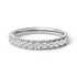 14K White Gold 1/2 Cttw Round Diamond 11 Stone Classic Band by Bids.com