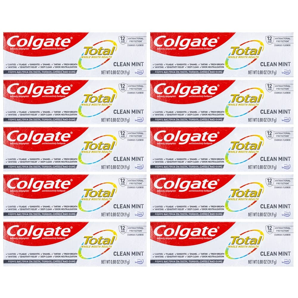 Colgate Total Toothpaste, Clean Mint, Travel Size, 0.88 Ounce by Pasteur Pharmacy