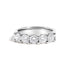 14K White Gold 1 1/2 Cttw Diamond 5 Stone Band Ring  DestGlow