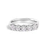14K White Gold 1.00 Cttw Diamond 5 Stone Band Ring  DestGlow