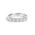 14K White Gold 3/4 Cttw Diamond 5 Stone Band Ring  DestGlow