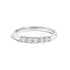 14K White Gold 1/4 Cttw  Diamond 5 Stone Band Ring  DestGlow