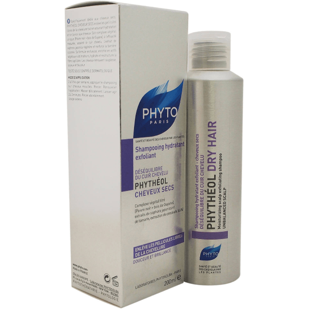 Phyto Phytheol Moisturizing Scalp Exfoliating Shampoo for Dry Hair 6.7 oz by Pasteur Pharmacy