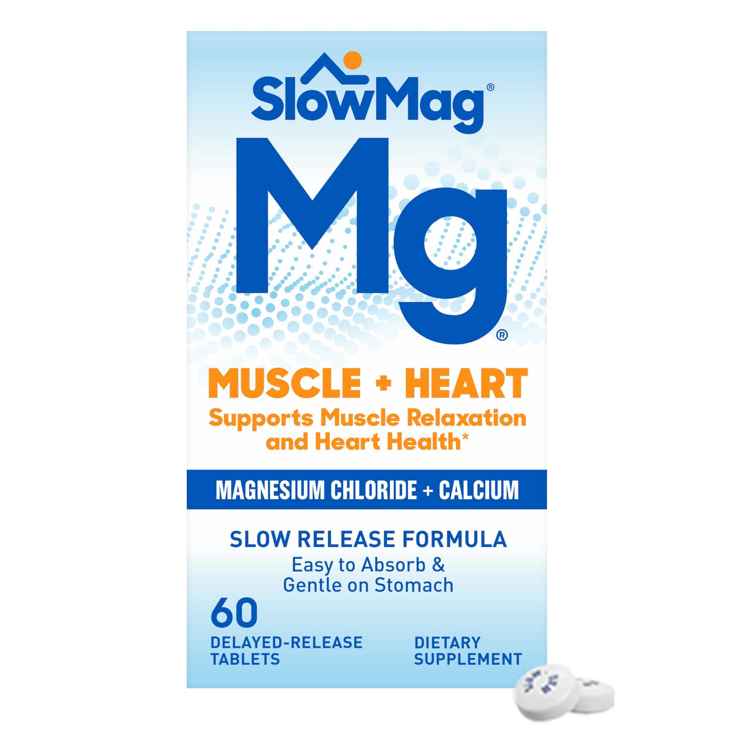 SlowMag Mg Muscle + Heart 60 Delayed- Release Tablets by Pasteur Pharmacy