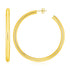 14k Yellow Gold Polished Hoop Earrings by Bids.com