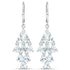 3.96 Carat Genuine Aquamarine .925 Sterling Silver Earrings by Bids.com
