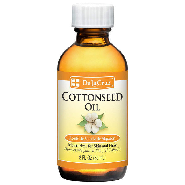 De La Cruz Cottonseed Oil, 2 FL. OZ. / Bottled In USA (3 BOTTLES) by Pasteur Pharmacy