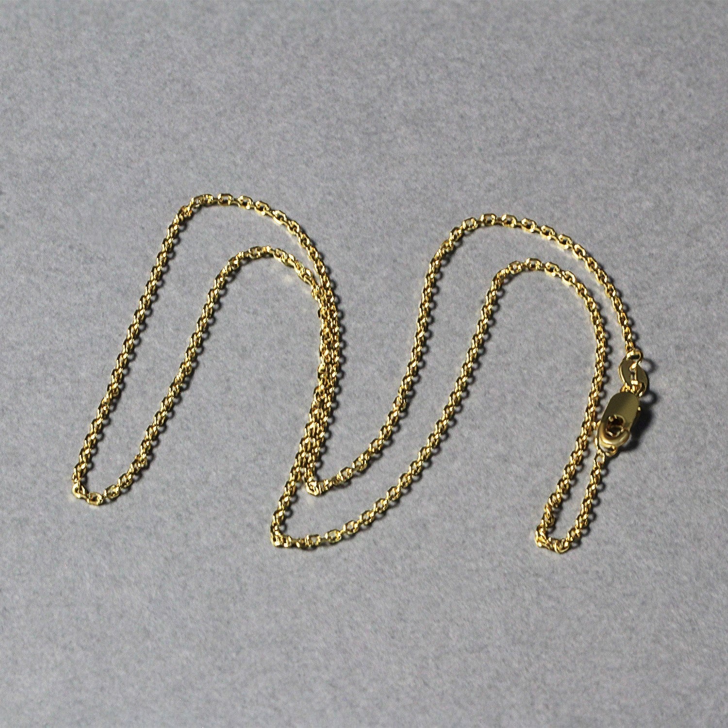 14k Yellow Gold Diamond Cut Cable Link Chain 1.4mm by Bids.com