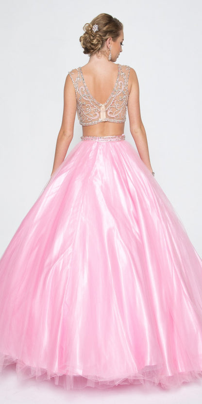 Juliet 338 Quinceanera Dress 2-Piece Bateau Neckline Cap Sleeve by DiscountDressShop