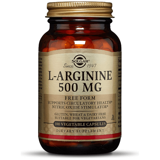 Solgar L-Arginine 500mg 100 Vegetable Capsules by Pasteur Pharmacy