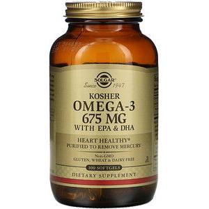 Solgar Omega-3 675mg 100 Softgels by Pasteur Pharmacy