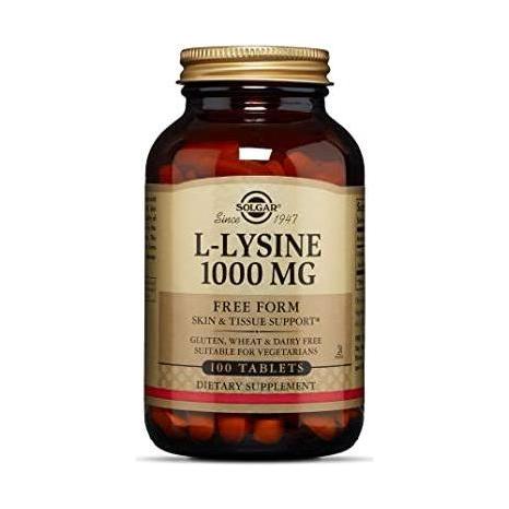 Solgar L-Lysine 1000 mg 100 Tablets by Pasteur Pharmacy