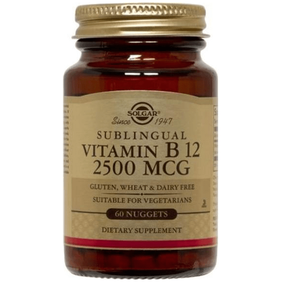 Solgar Vitamin B12 250mcg 60 Nuggets by Pasteur Pharmacy
