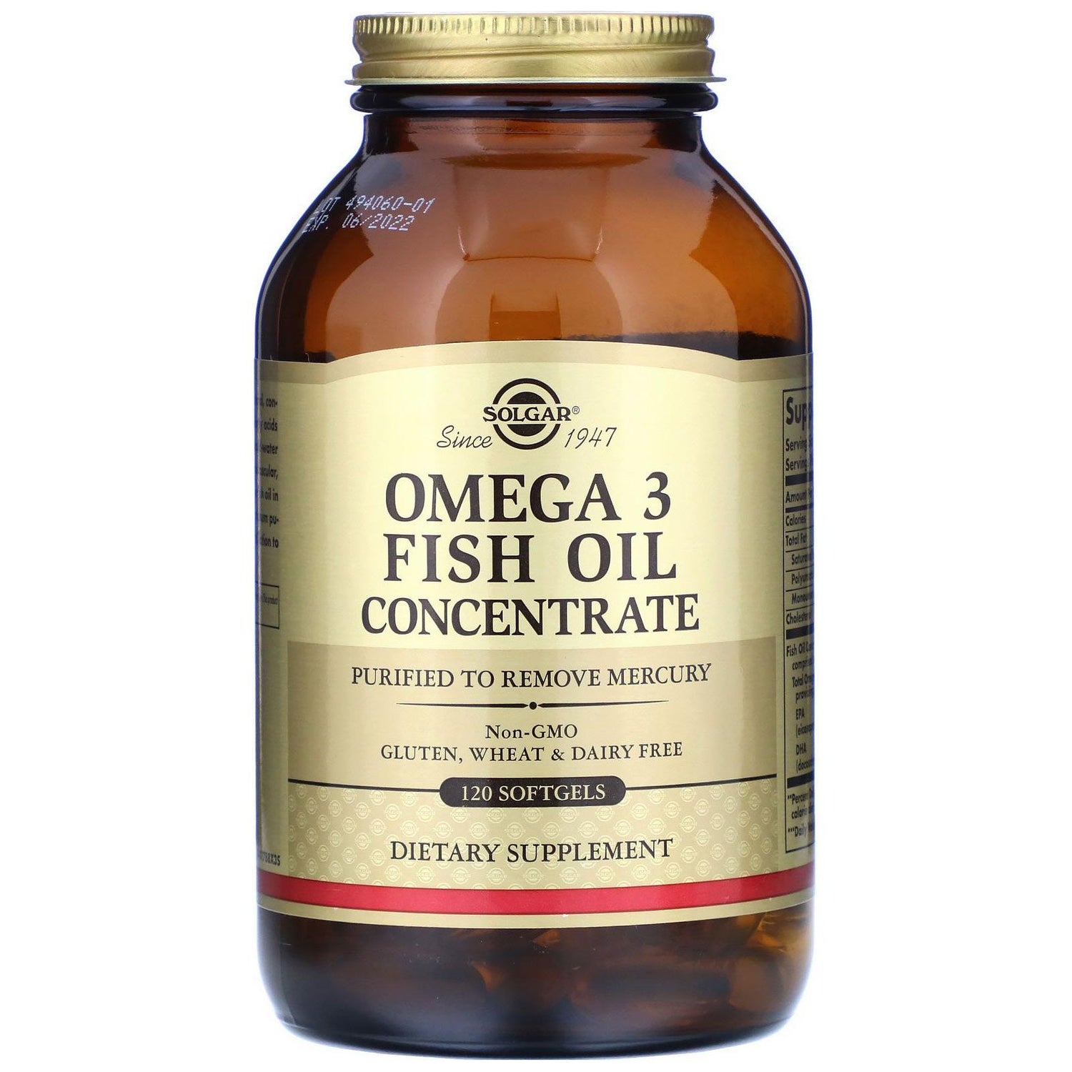 Solgar Omega-3 Fish Oil Concentrate 120 Softgels by Pasteur Pharmacy