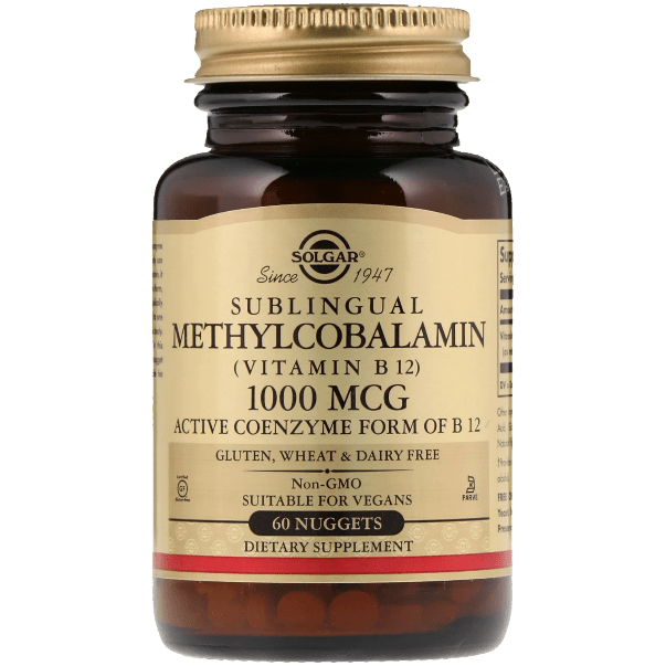 Solgar Methylcobalamin (Vitamin B12) 1000mcg 30 Nuggets by Pasteur Pharmacy